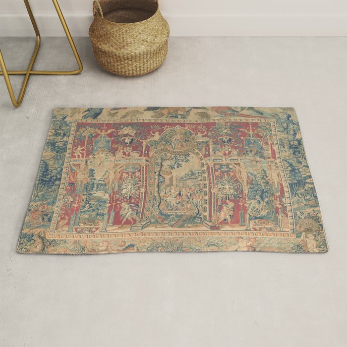 Antique Antwerp Grotesques Tapestry 16th Century  Rug Gallery Image 1