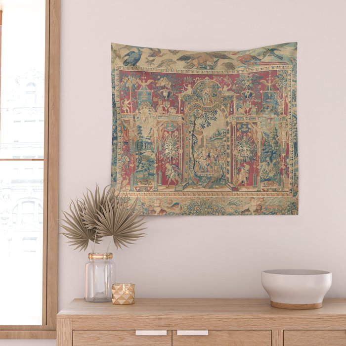 Antique Antwerp Grotesques Tapestry 16th Century  Wall Tapestry Gallery Image 2