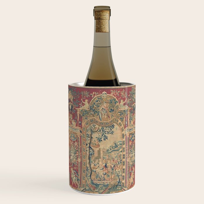 Antique Antwerp Grotesques Tapestry 16th Century  Wine Chiller Gallery Image 1