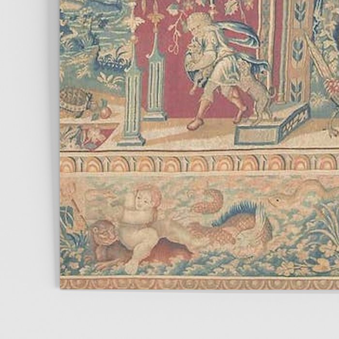 Antique Antwerp Grotesques Tapestry 16th Century  Poster Gallery Image 3