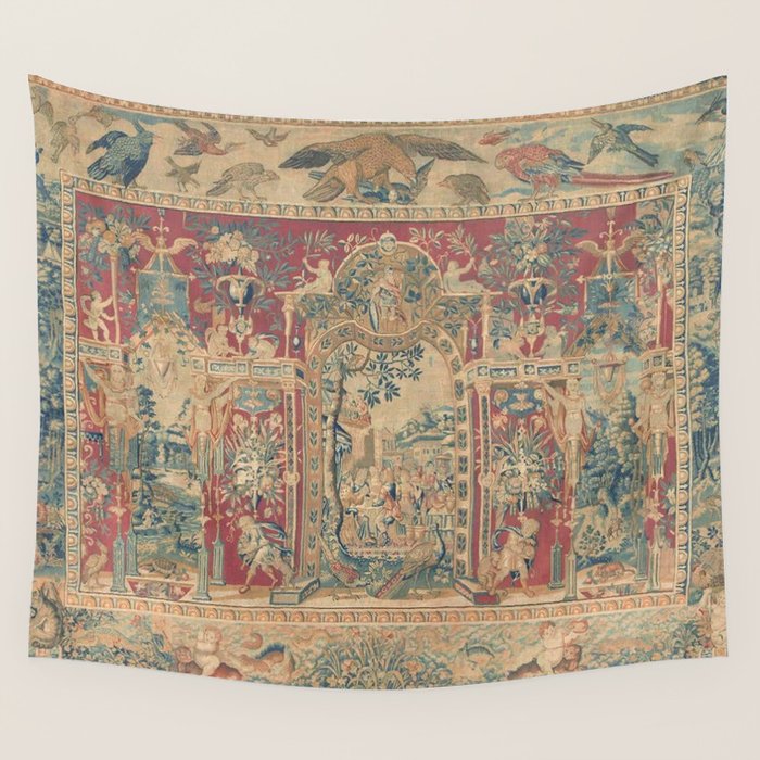 Antique Antwerp Grotesques Tapestry 16th Century  Wall Tapestry Gallery Image 4