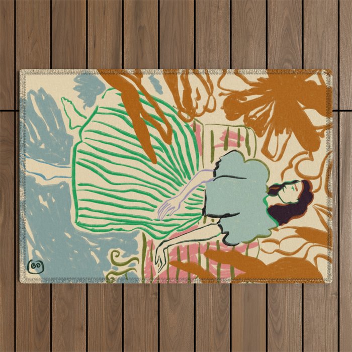 FIRST WARM DAY AFTER WINTER Outdoor Rug Gallery Image 1