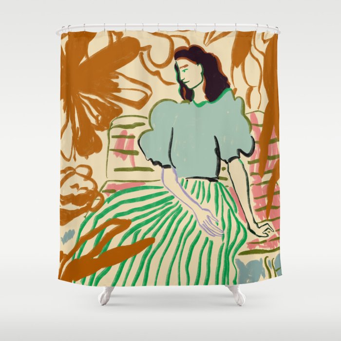FIRST WARM DAY AFTER WINTER Shower Curtain Gallery Image 1