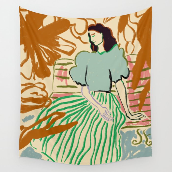 FIRST WARM DAY AFTER WINTER Wall Tapestry Gallery Image 4