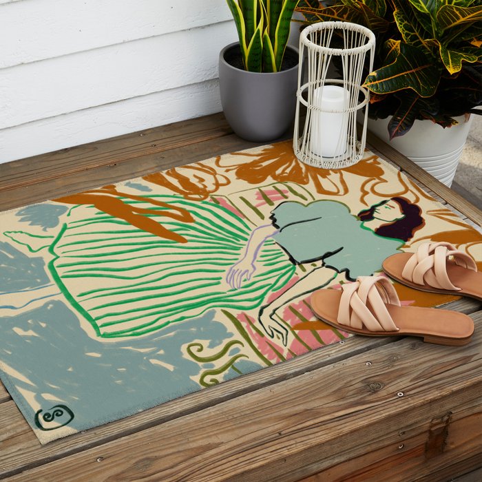 FIRST WARM DAY AFTER WINTER Outdoor Rug Gallery Image 2
