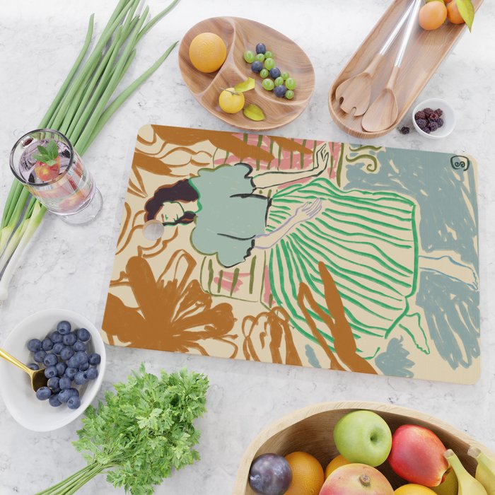 FIRST WARM DAY AFTER WINTER Cutting Board Gallery Image 2