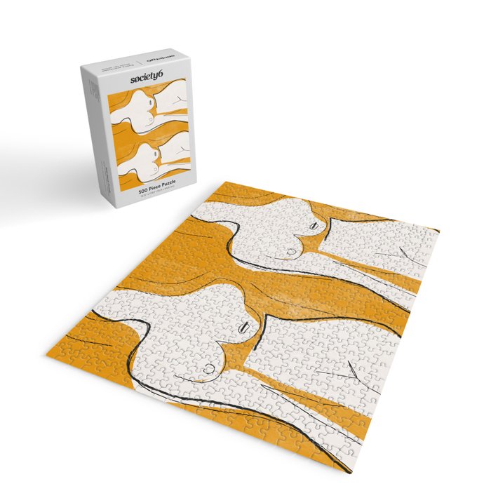 Abstract Line Art Nude Jigsaw Puzzle Gallery Image 2