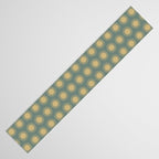 Boho Summer Sun Pattern XVI Neutral Earthy Sage Yellow Table Runner Gallery Image 3
