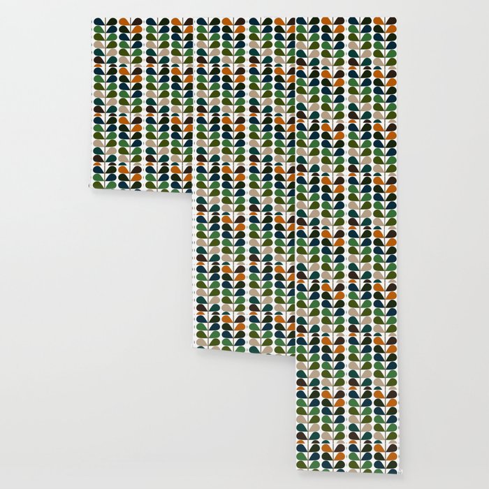 Mid Century Modern Fern Pattern Wallpaper Gallery Image 3