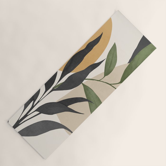 Abstract Art Tropical Leaves 74 Yoga Mat Gallery Image 1