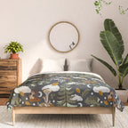 Baby animals in the dark forest DK Comforter Gallery Image 3