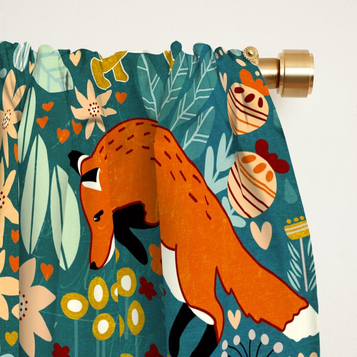 Woodland Pattern Window Curtain Gallery Image 2