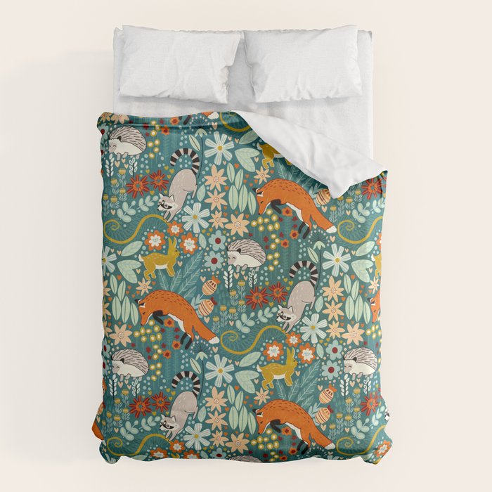 Woodland Pattern Duvet Cover Gallery Image 1