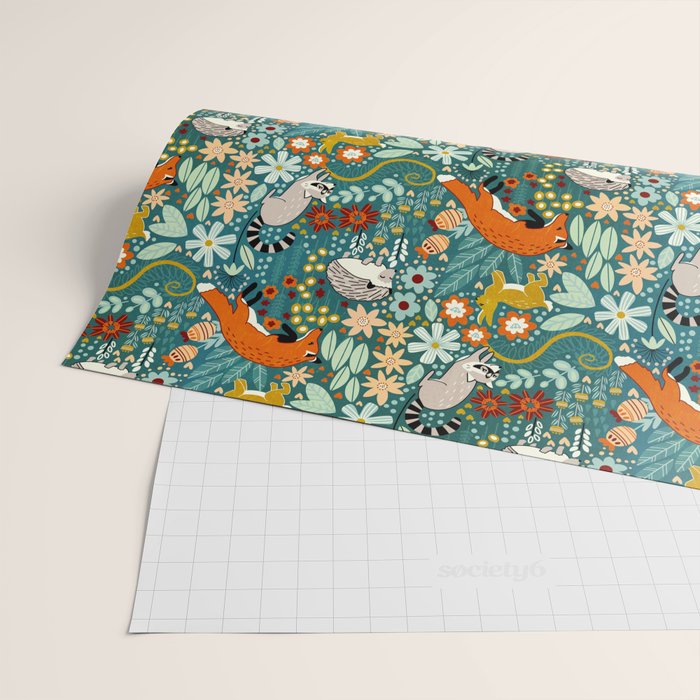 Woodland Pattern Wrapping Paper Gallery Image 2