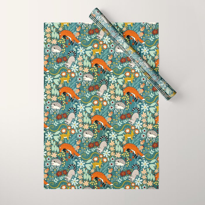 Woodland Pattern Wrapping Paper Gallery Image 1