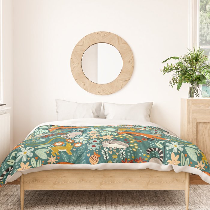 Woodland Pattern Duvet Cover Gallery Image 3