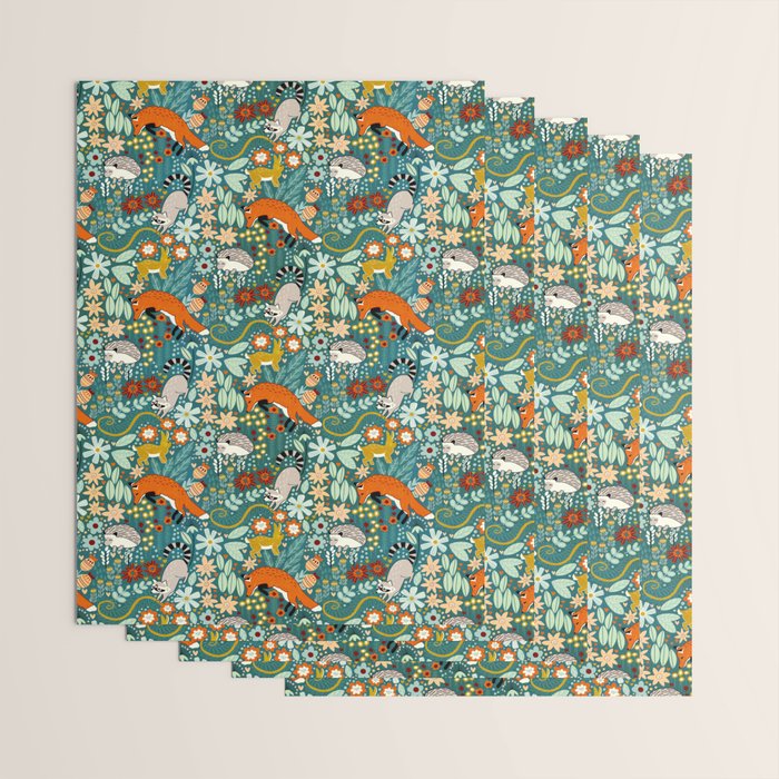 Woodland Pattern Wrapping Paper Gallery Image 3