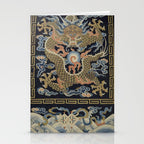 Antique 18th Century Chinese Dragon Stationery Card Gallery Image 2
