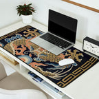 Antique 18th Century Chinese Dragon Desk Mat Gallery Image 2