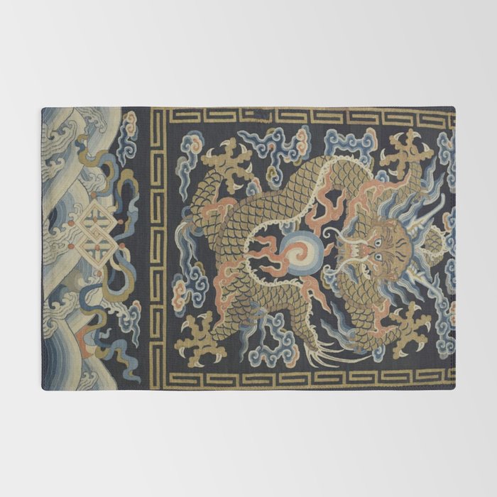 Antique 18th Century Chinese Dragon Rug Gallery Image 2