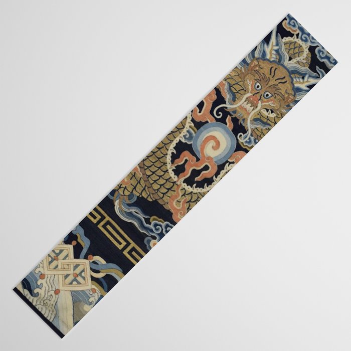Antique 18th Century Chinese Dragon Table Runner Gallery Image 3