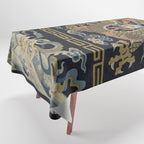 Antique 18th Century Chinese Dragon Tablecloth Gallery Image 1