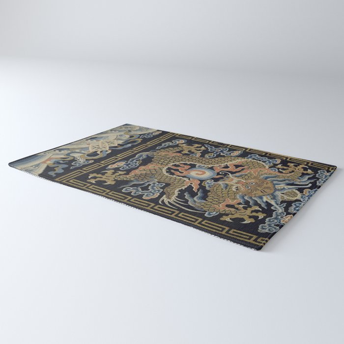 Antique 18th Century Chinese Dragon Rug Gallery Image 3