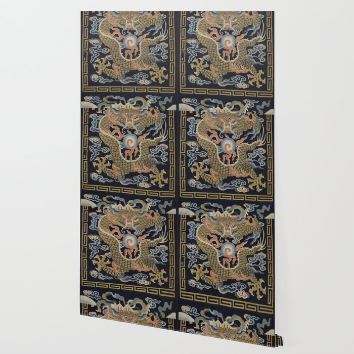 Antique 18th Century Chinese Dragon Wallpaper Gallery Image 2