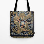 Antique 18th Century Chinese Dragon Tote Bag Gallery Image 1
