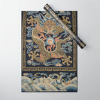 Antique 18th Century Chinese Dragon Wrapping Paper Gallery Image 1