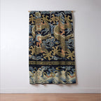 Antique 18th Century Chinese Dragon Window Curtain Gallery Image 3