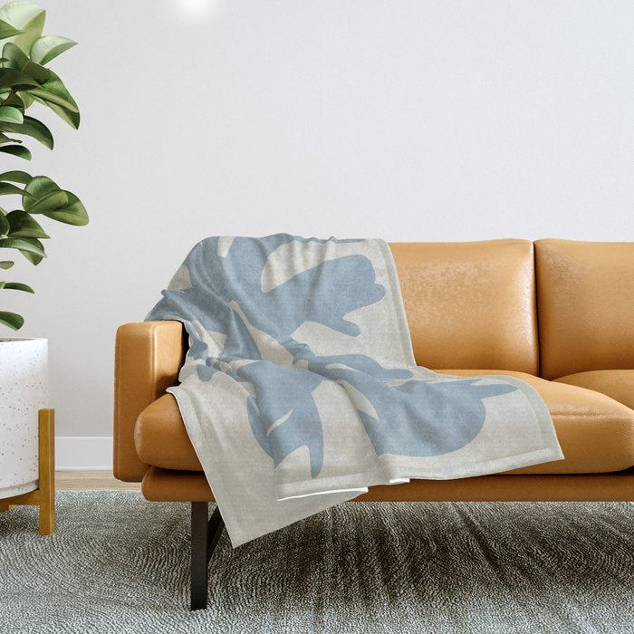 Leaf plant cut out Throw Blanket Gallery Image 1