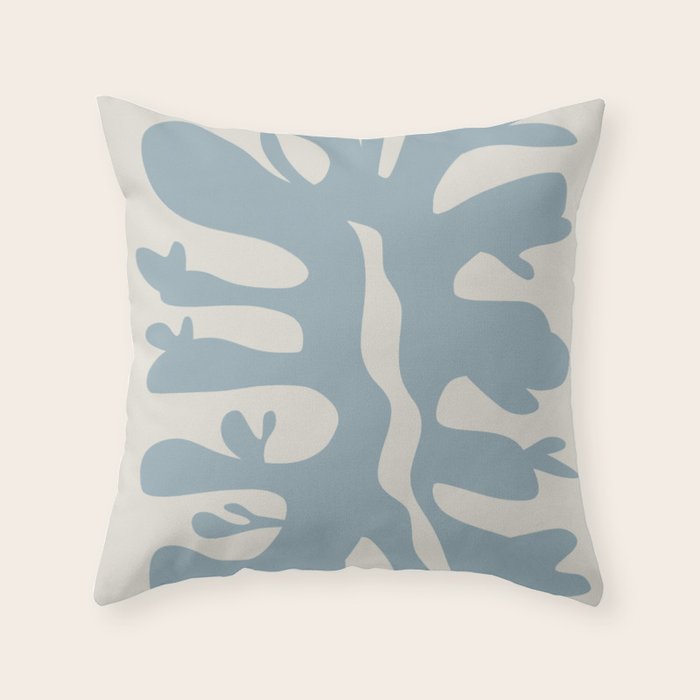 Leaf plant cut out Throw Pillow Gallery Image 6