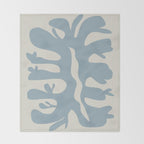 Leaf plant cut out Throw Blanket Gallery Image 2