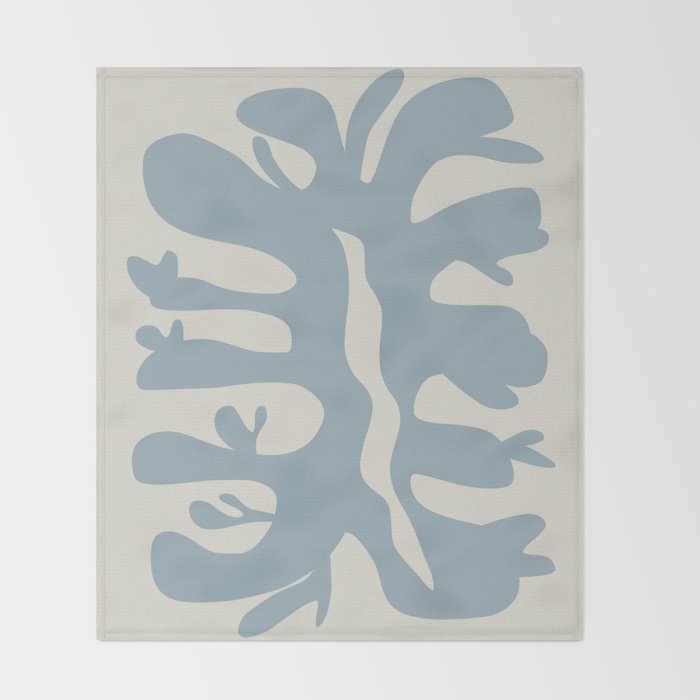 Leaf plant cut out Throw Blanket Gallery Image 2