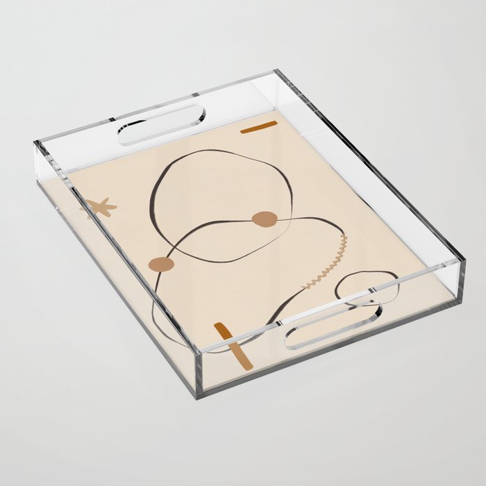 Abstract Stories #1 Acrylic Tray Gallery Image 1