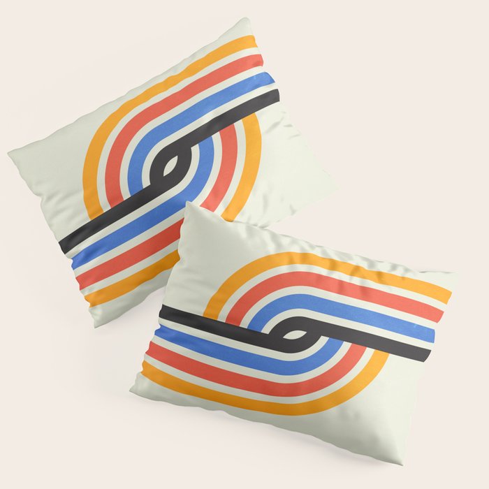 Bauhaus Tracks Pillow Sham Gallery Image 3