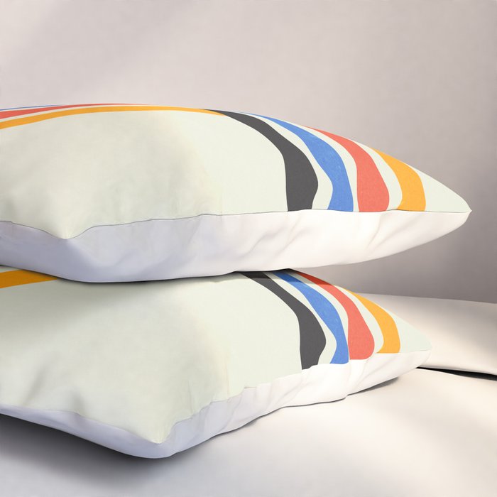 Bauhaus Tracks Pillow Sham Gallery Image 3