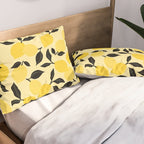 Seamless Citrus Pattern / Lemons Pillow Sham Gallery Image 2