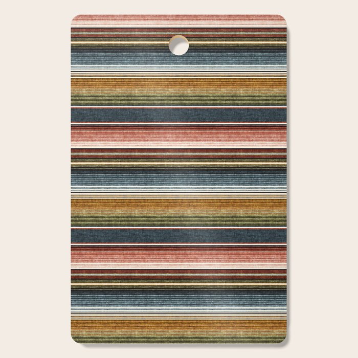 serape southwest stripe - earth tones Cutting Board Gallery Image 1