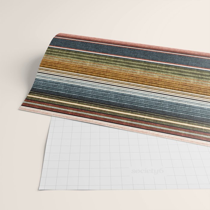 serape southwest stripe - earth tones Wrapping Paper Gallery Image 2