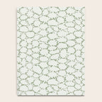 Abstract organic dots - pastel sage green pattern Notebook Gallery Image 4