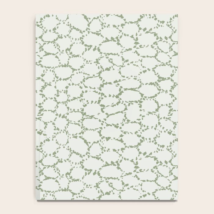 Abstract organic dots - pastel sage green pattern Notebook Gallery Image 4