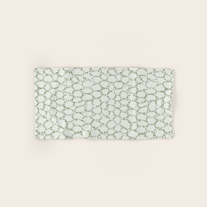 Abstract organic dots - pastel sage green pattern Bath Towel Gallery Image 1