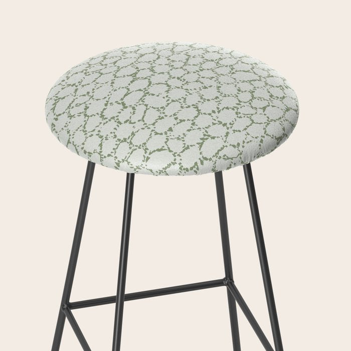Abstract organic dots - pastel sage green pattern Stool Gallery Image 2
