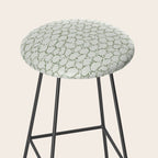 Abstract organic dots - pastel sage green pattern Stool Gallery Image 2