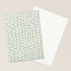 Abstract organic dots - pastel sage green pattern Stationery Card Gallery Image 2