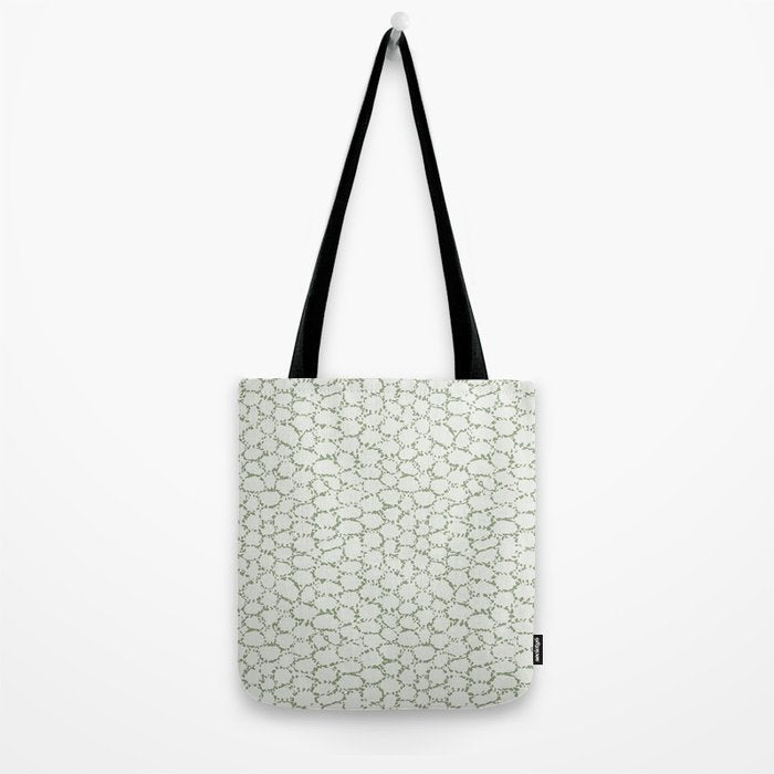 Abstract organic dots - pastel sage green pattern Tote Bag Gallery Image 2