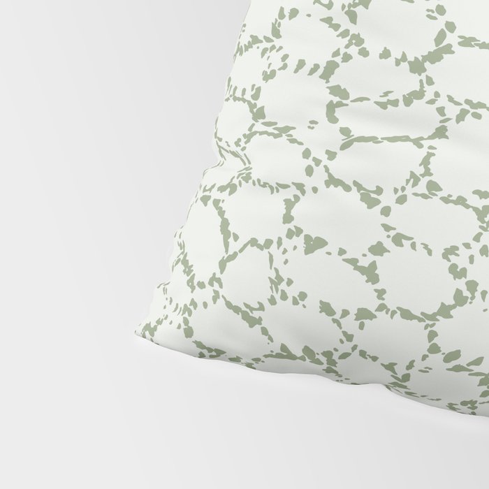 Abstract organic dots - pastel sage green pattern Pillow Sham Gallery Image 4