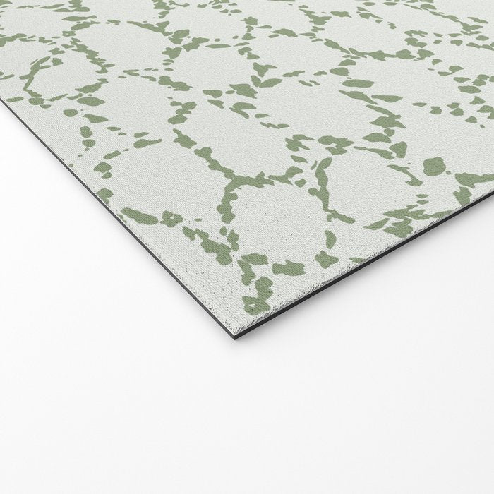 Abstract organic dots - pastel sage green pattern Welcome Mat Gallery Image 2